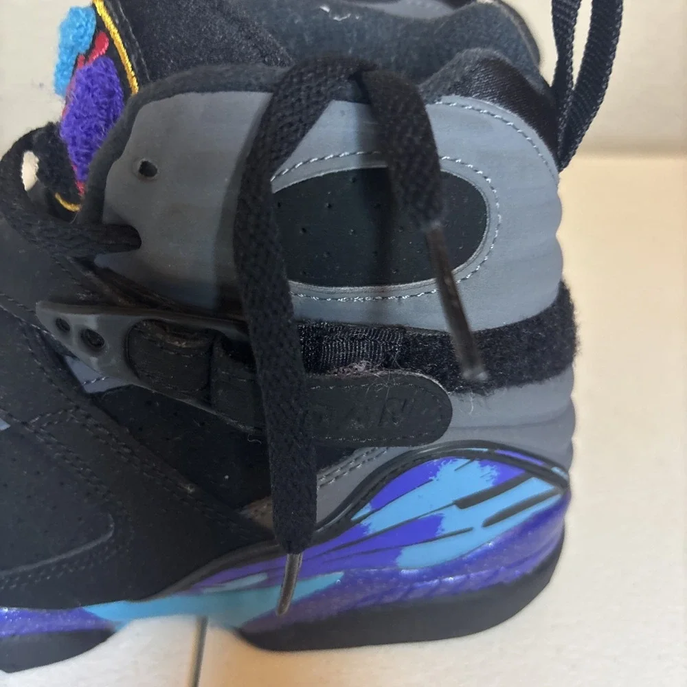 Size 4Y- Jordan 8 Retro‎ 2015 Mid Aqua NO BOX